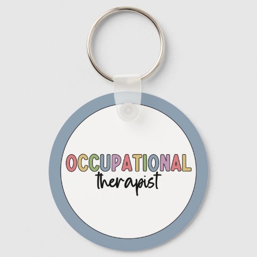 職業セラピストOT職業セラピー キーホルダー (正面)
