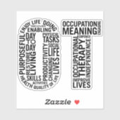 職業セラピストOT職業セラピー シール (シート)