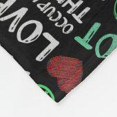 職業セラピストOTAピースラブ フリースブランケット (角)