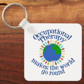 職業セラピーが世界を動かす キーホルダー (正面)