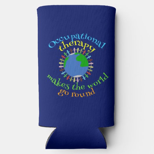 職業セラピーが世界を動かす スリム缶クーラー (裏面)