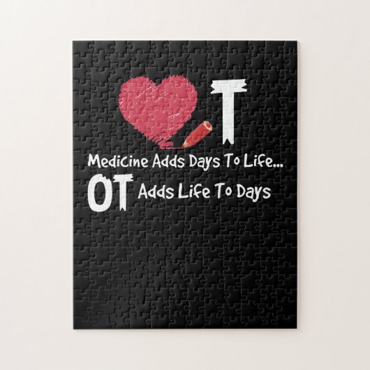 職業セラピーは日ハート媒体に生命を追加 ジグソーパズル (縦)