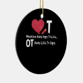 職業セラピーは日ハート媒体に生命を追加 セラミックオーナメント (右)