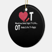 職業セラピーは日ハート媒体に生命を追加 セラミックオーナメント (左)