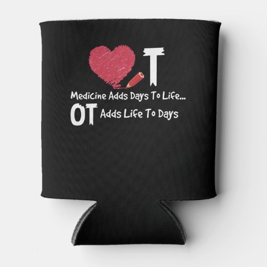 職業セラピーは日ハート媒体に生命を追加 缶クーラー (正面)