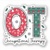 職業セラピークリスマス、OT OTAクリスマス シール (正面)