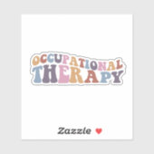 職業セラピーグルーヴィ文字 シール (シート)