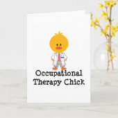 職業セラピーシックグリーティングカード カード (黄色い花)