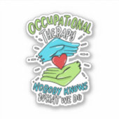 職業セラピーセラピストナース贈与 シール (正面)