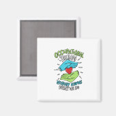 職業セラピーセラピストナース贈与 マグネット (正面/裏面)