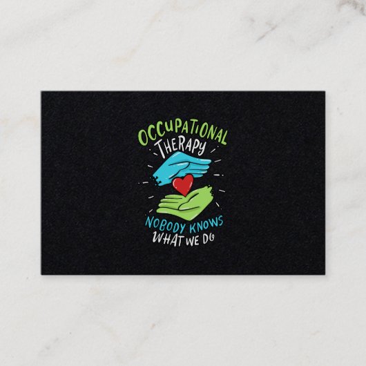 職業セラピーセラピストナース贈与 名刺 (正面)