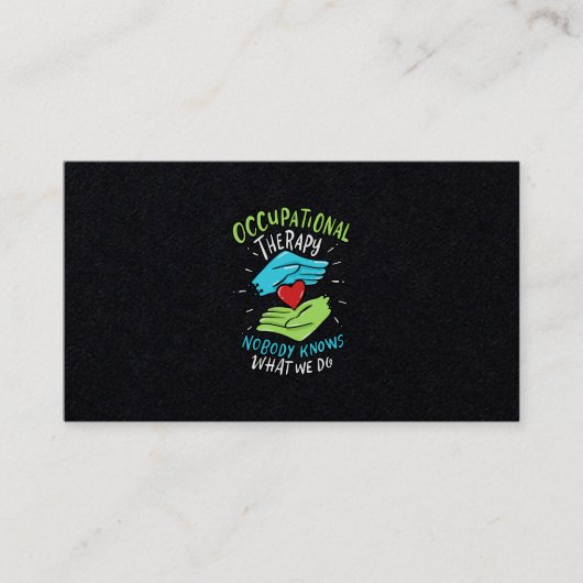 職業セラピーセラピストナース贈与 名刺 (正面)