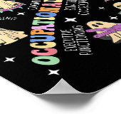 職業セラピーセラピストハロウィン不気味Ot ポスター (角)