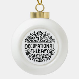 職業セラピーセラピスト セラミックボールオーナメント