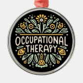 職業セラピーセラピスト メタルオーナメント (正面)