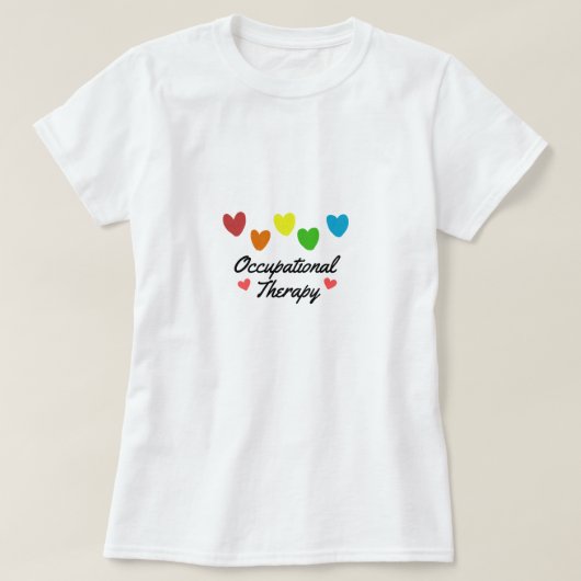 職業セラピーセラピスト Tシャツ (デザイン正面)