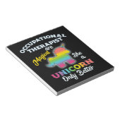 職業セラピーユニコーンOTセラピスト ノートパッド (アングル)