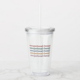 職業セラピーレトロOT学生の贈答品 アクリルタンブラー