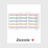職業セラピーレトロOT学生グラッドギフト シール (シート)