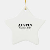 職業セラピー卒業アンティーク金ゴールドルック セラミックオーナメント (裏面)