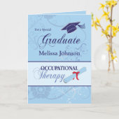 職業セラピー卒業祝辞 カード (黄色い花)