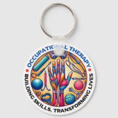 職業セラピー建物技能 キーホルダー (正面)