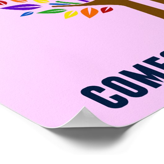 職業セラピー引用文かわいらしピンクOTオフィス ポスター (角)