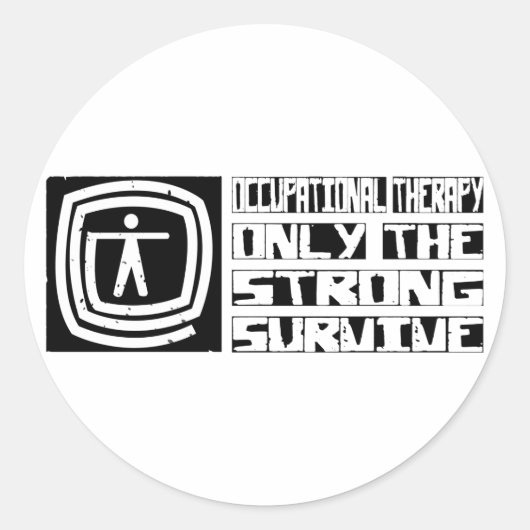 職業セラピー生き延び ラウンドシール (正面)