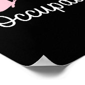 職業セラピーOTかわいいハート ポスター (角)