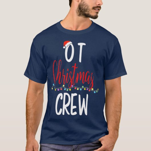 職業セラピーOTセラピストクリスマス Tシャツ (正面)