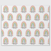 職業セラピーOTセラピストレインボー ラッピングペーパー (フラット)