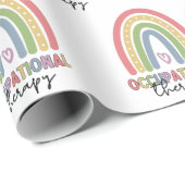 職業セラピーOTセラピストレインボー ラッピングペーパー (ロールコーナー)