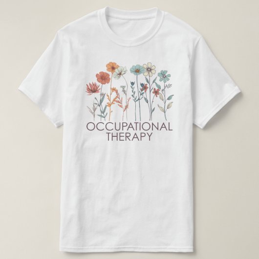 職業セラピーOT Tシャツ (デザイン正面)