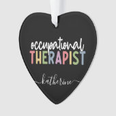 職業パーソナライズされたセラピストOTギフト オーナメント (正面)