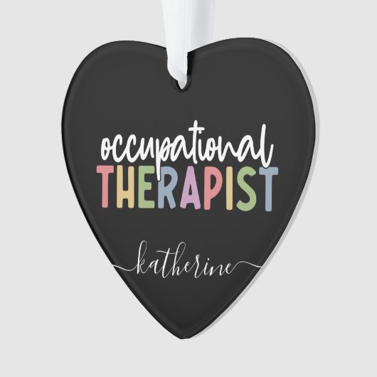 職業パーソナライズされたセラピストOTギフト オーナメント (正面)