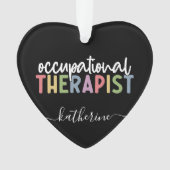 職業パーソナライズされたセラピストOTギフト オーナメント (正面)