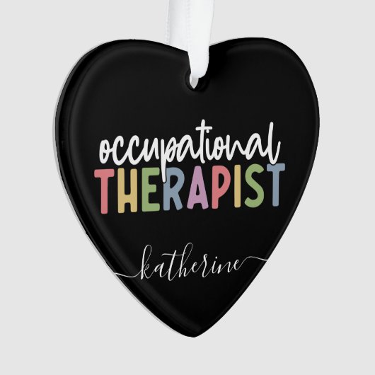 職業パーソナライズされたセラピストOTギフト オーナメント (正面)