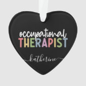 職業パーソナライズされたセラピストOTギフト オーナメント (裏面)