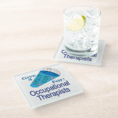 職業上のセラピスト ガラスコースター (アングル)