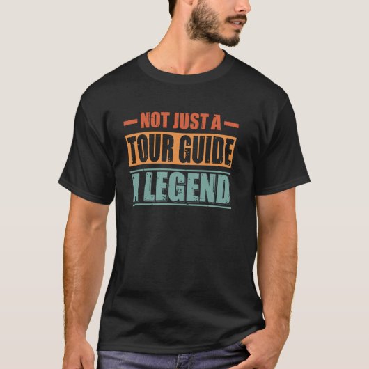 職業引用文レトロツアーガイド Tシャツ (正面)