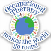 職業感動的セラピーワールド引用文 シール (正面)