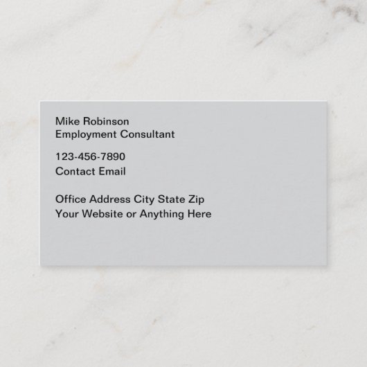職業紹介事業募集名刺 名刺 (裏面)
