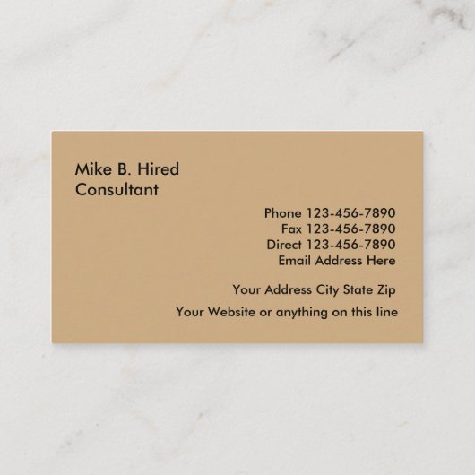 職業紹介名刺 名刺 (裏面)