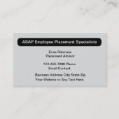 職業紹介責任者 名刺 (正面)