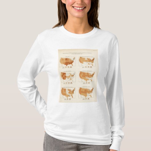 職業1900年の91の割合 Tシャツ (正面)