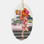 職業 – ウェイトレス – SRF セラミックオーナメント (右)