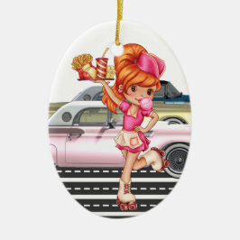 職業 – ウェイトレス – SRF セラミックオーナメント