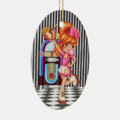 職業 – ウェイトレス – SRF セラミックオーナメント (右)