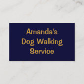 職業、犬の歩く。 名刺 (裏面)