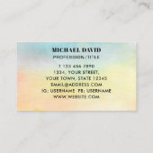 職業/肩書き水色フローラ 名刺 (裏面)